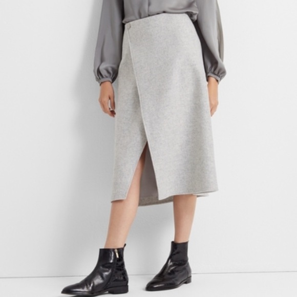 Club Monaco Wool A-line Cutaway Skirt - Picture 1 of 7